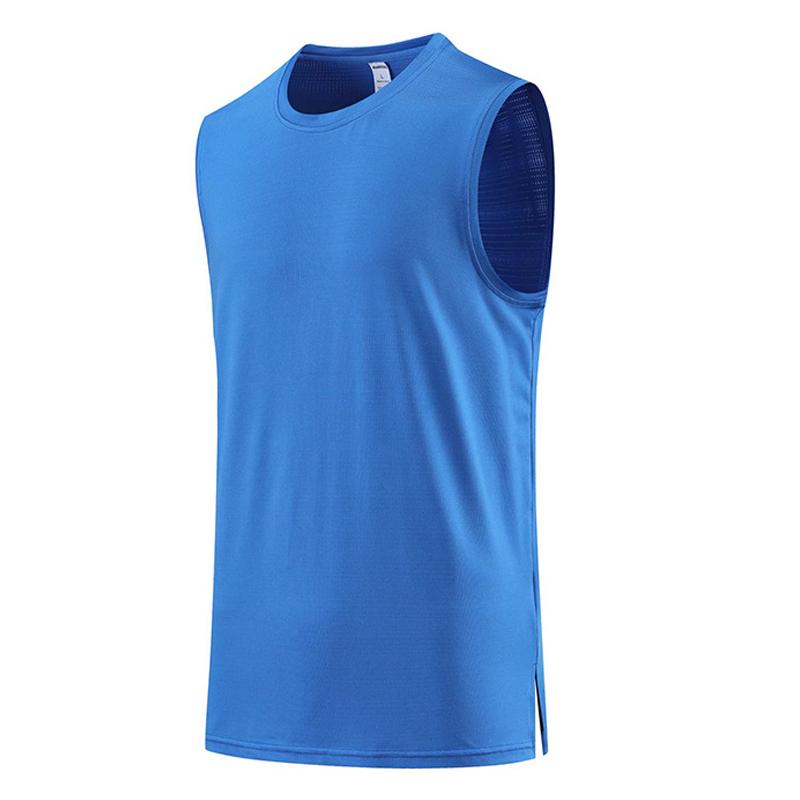 Men's Solid Color Sleeveless Quick Dry T-Shirt 19832642Y