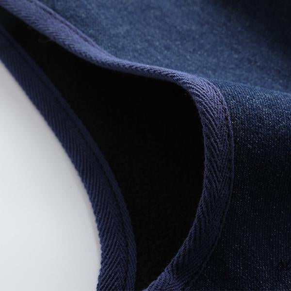 Gilet da lavoro in denim vintage da uomo in pile sottile 89962464M