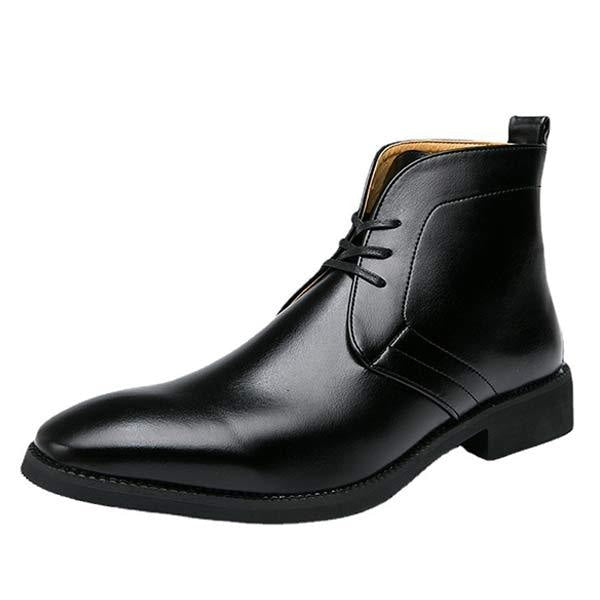 Mens Lace Up Ankle Boots 10418499 Black / 6 Shoes