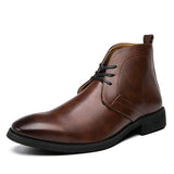 Mens Lace Up Ankle Boots 10418499 Brown / 6 Shoes