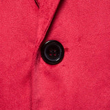 Men's Notch Lapel Two Buttons Velvet Blazer 39457514Z