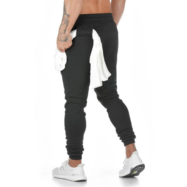 Men's Casual Running Sports Pants Fitness Closure Trousers 06126202M