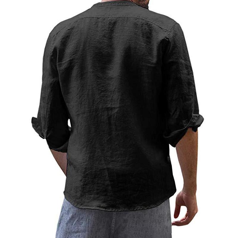 Men's Round Neck Long Sleeve Shirt 97078913Z