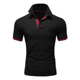 Men's Color Block Short Sleeve Polo Shirt 6610305Z