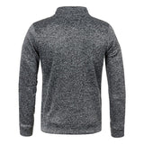 Men's Short High Collar Zip Solid Color SweatShirt 56091864Z