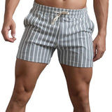 Men's Cotton Striped Casual Shorts 43487822Z
