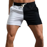 Men's Color Block Cotton Shorts 48869518Z