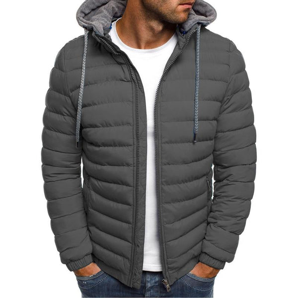 Men's Casual Hooded Long Sleeve Padded Jacket 49772328M