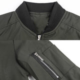 Men's Stand Collar Solid Multi-pocket Jacket 49729222Z