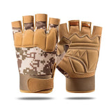 Camo Half Finger Gloves Gloves / Sand Camouflage M