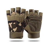 Camo Half Finger Gloves Gloves / Army Green Camouflage M