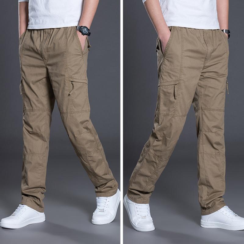 Men's Casual Loose Thin Straight Cargo Pants 22852672M
