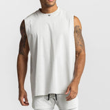 Men's Solid Loose Sleeveless Fitness Tank Top 27051817Z