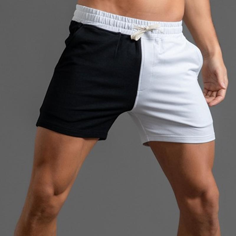 Men's Color Block Cotton Shorts 48869518Z