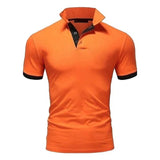 Men's Color Block Short Sleeve Polo Shirt 6610305Z