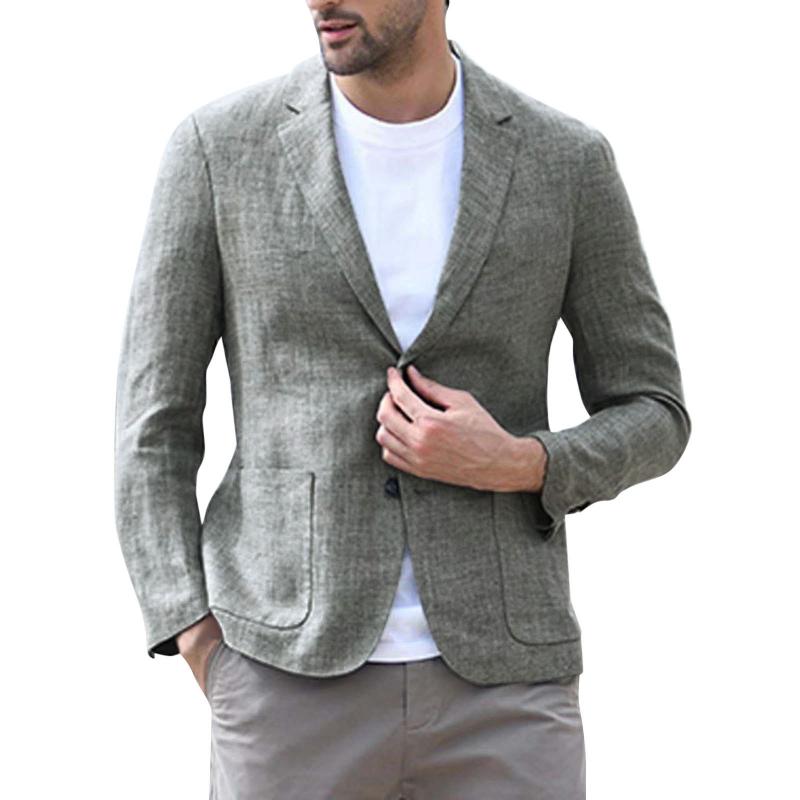 Men's Casual Lapel Thin Fitted Blazer 57831149M