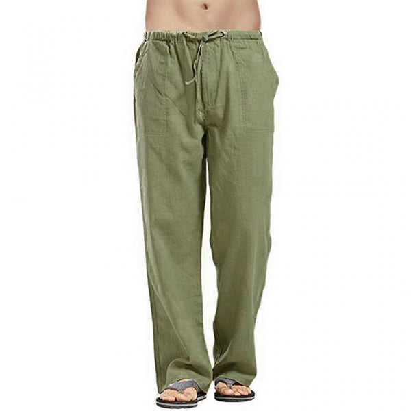 Men's Casual Solid Color Loose Trousers 58076074M