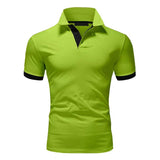 Men's Color Block Short Sleeve Polo Shirt 6610305Z