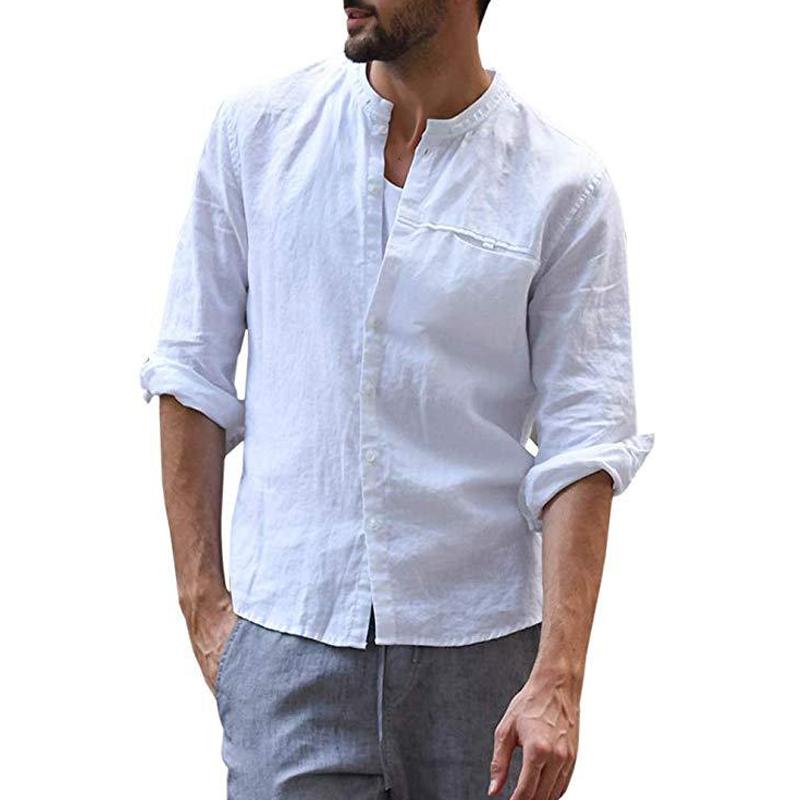 Men's Round Neck Long Sleeve Shirt 97078913Z