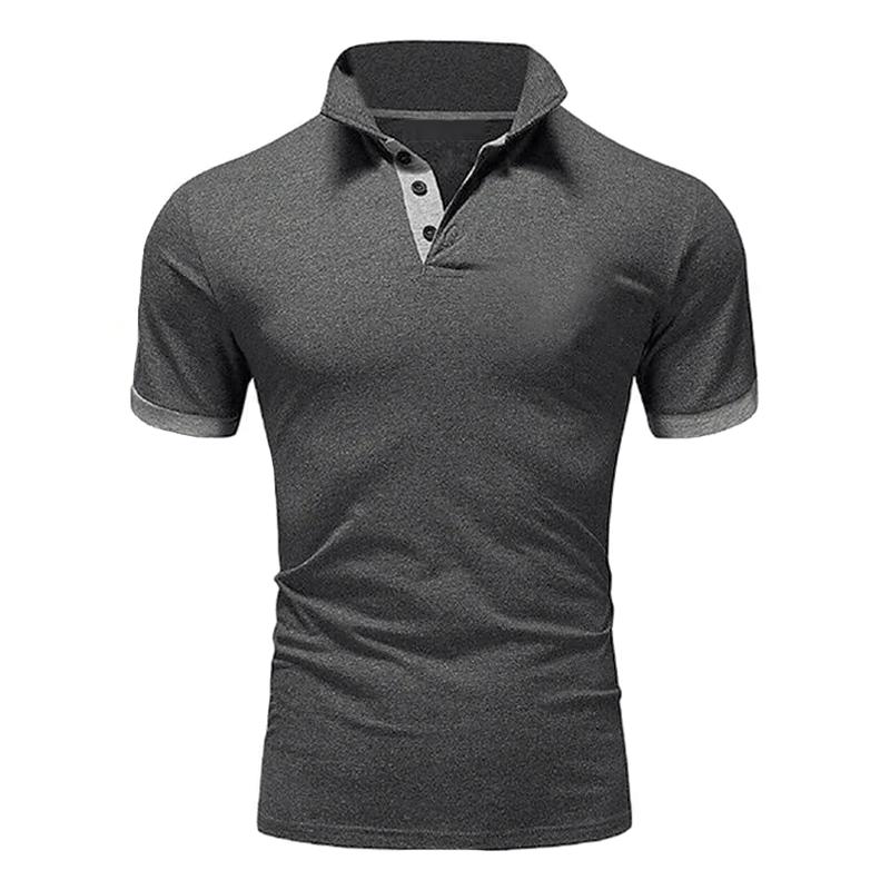 Men's Color Block Short Sleeve Polo Shirt 6610305Z